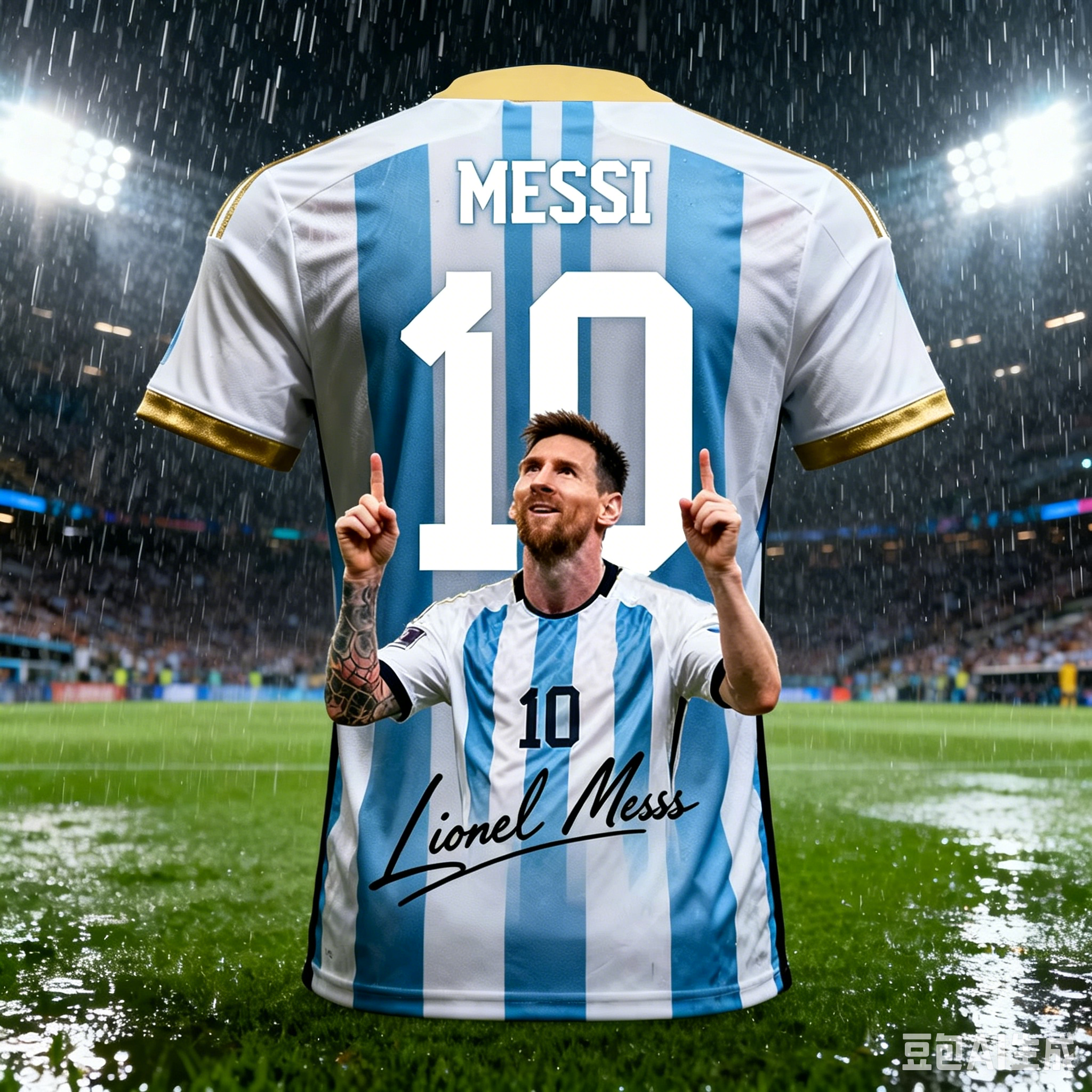 Outdoor Sport Club - Messi 3D Print Sport QuickDry Breatha