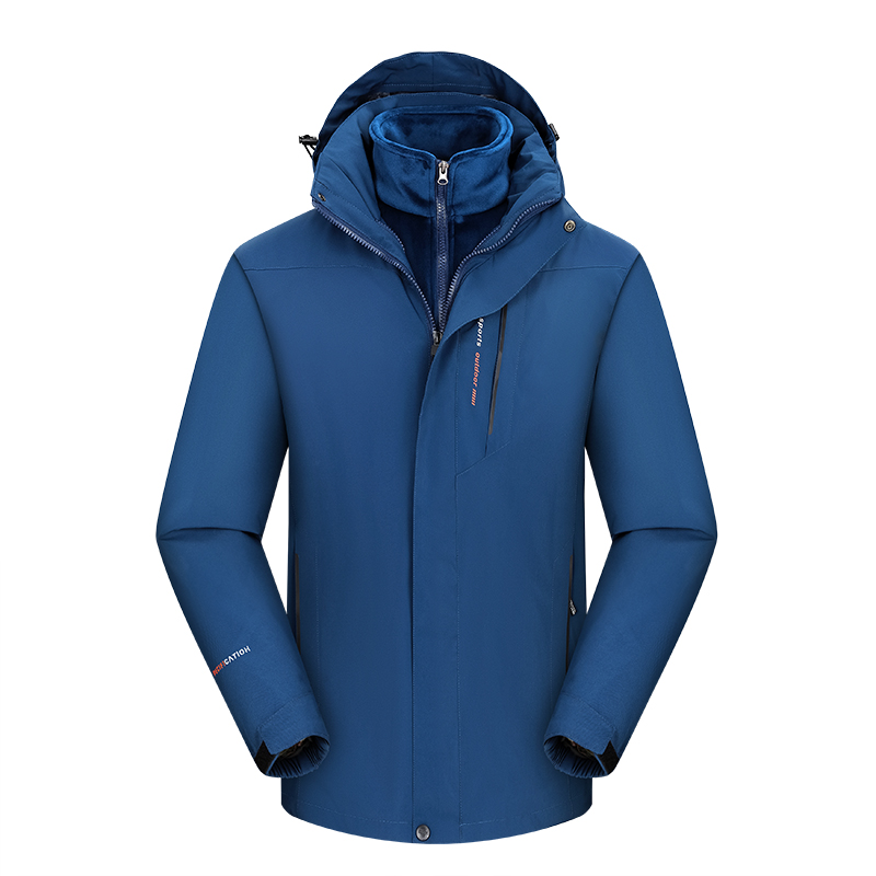 Outdoor Sport Waterproof Jacket - Men Outdoor Plus Velvet Windproof Mountaineering
