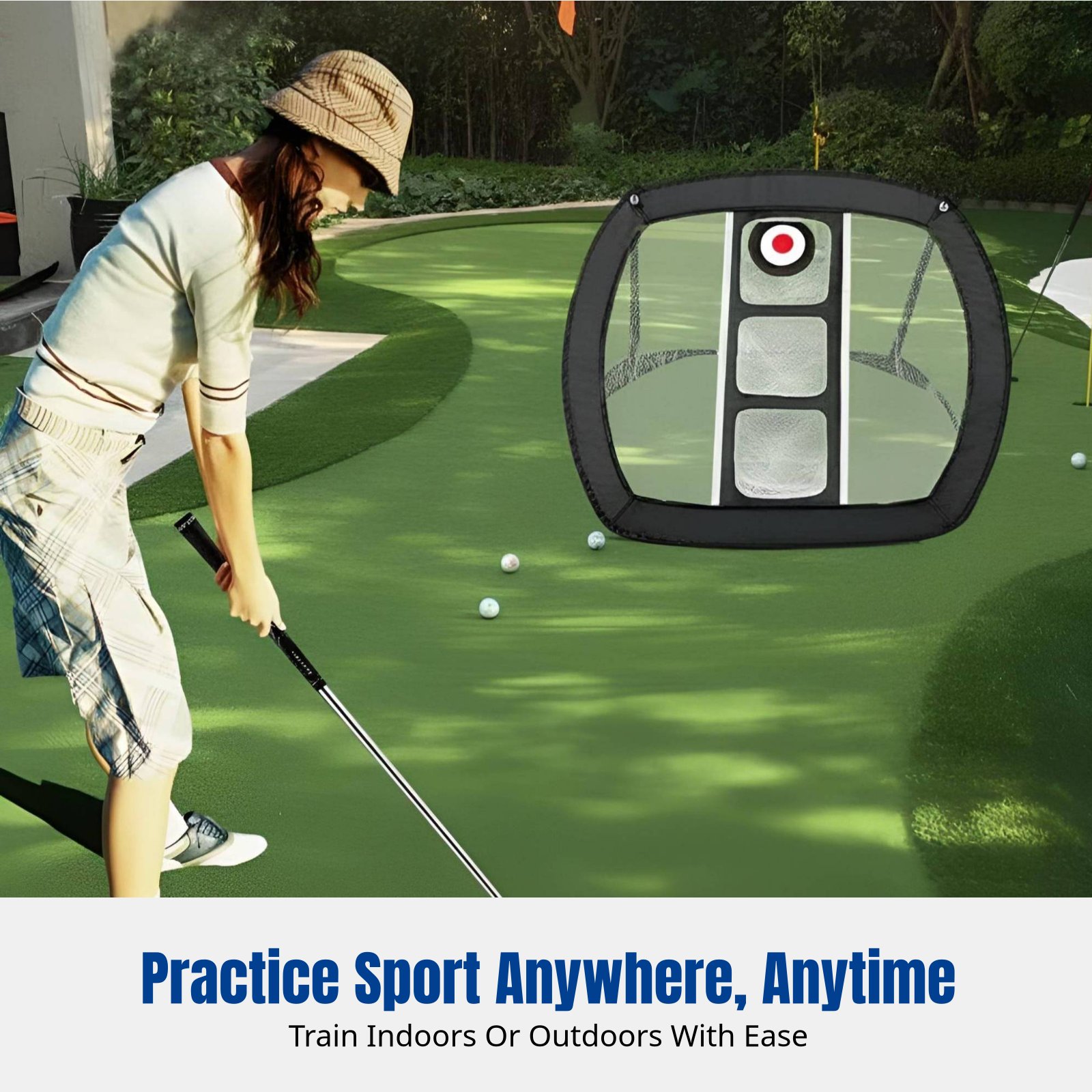 Outdoor Sports Net - Sports Practice Net, Foldable Portable Chipping