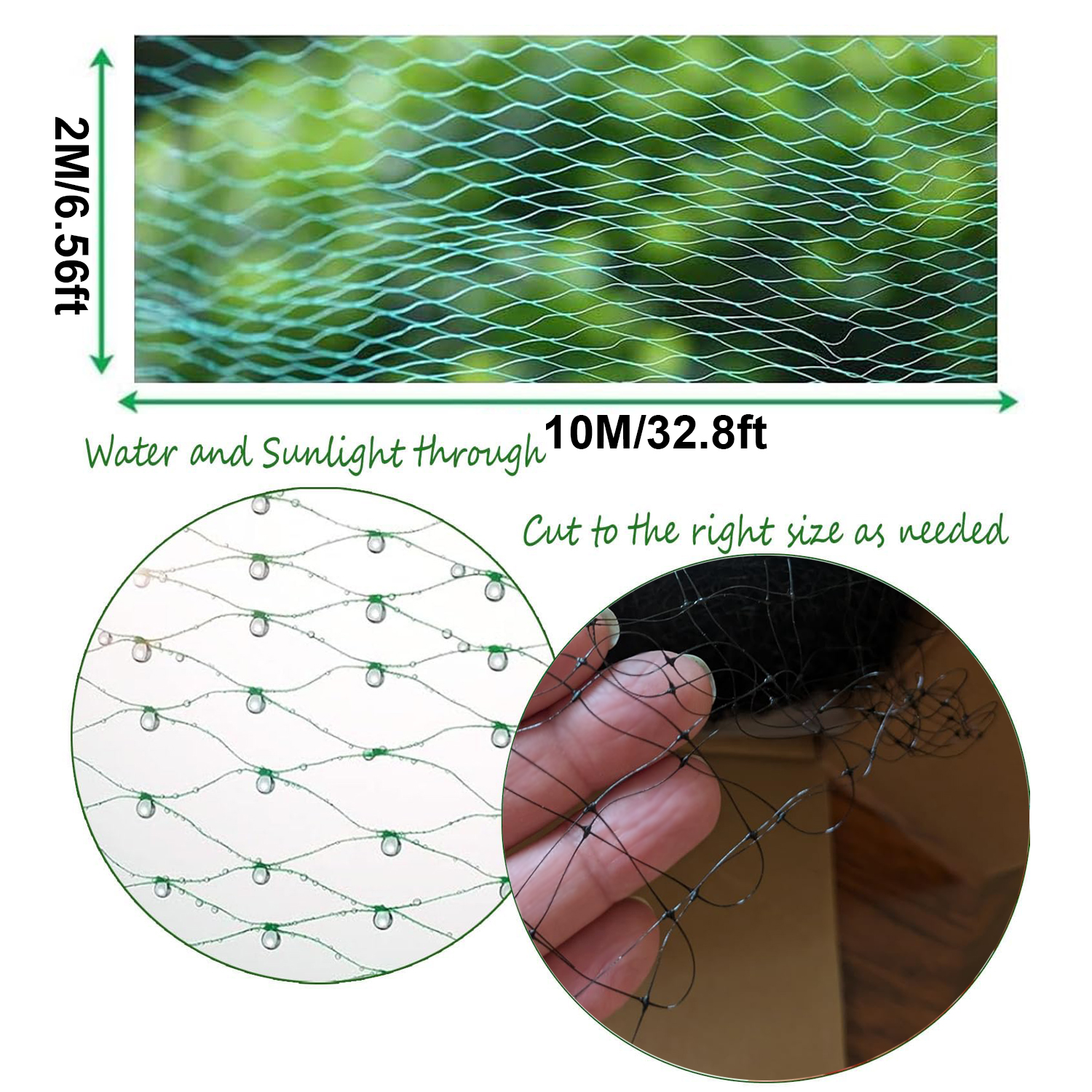 1pcs Garden bird net Green/bla - Outdoor Sports Net ulasan dan harga