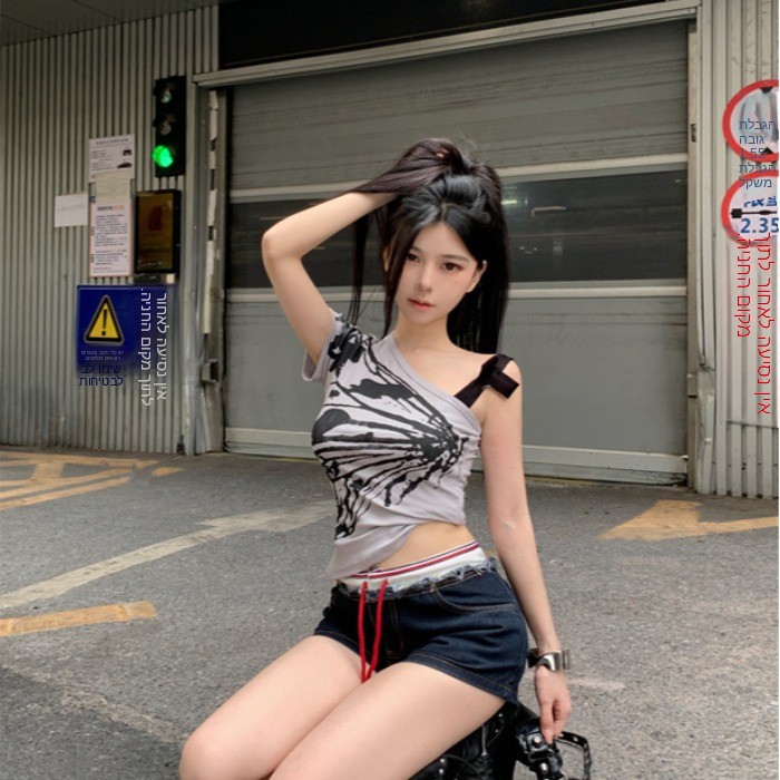Summer Short Shoulder Bared St - Headcollar Rope Set ulasan dan harga