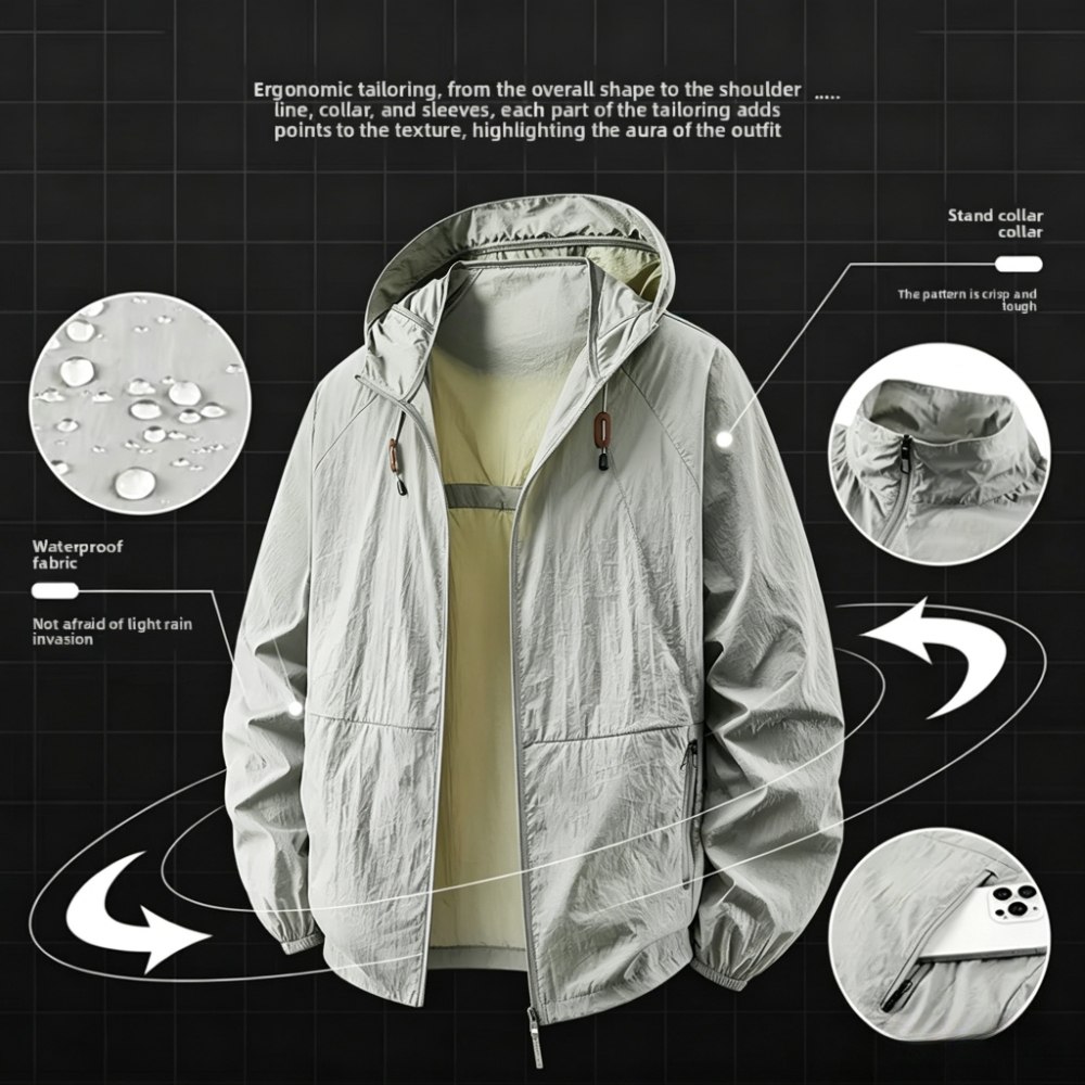 Spring Summer Mens Lightweight - Outdoor Sport Jacket ulasan dan harga