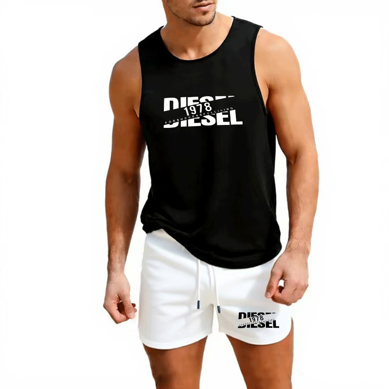 Summer Casual Trendy Tank Set  - Outdoor Sportswear ulasan dan harga