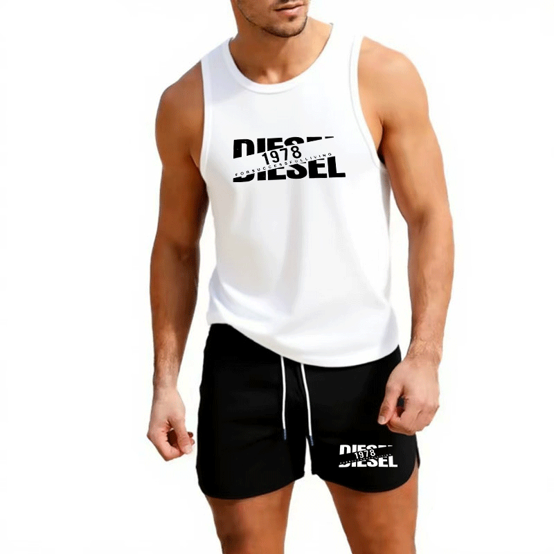 Summer Casual Trendy Tank Set  - Outdoor Sportswear ulasan dan harga