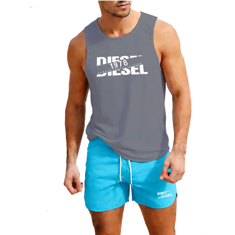 Summer Casual Trendy Tank Set  - Outdoor Sportswear ulasan dan harga