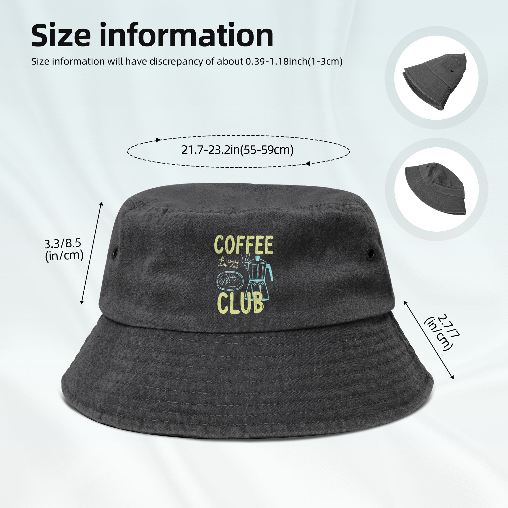 Coffee Club Lover Bucket Hats  - Outdoor Sport Club ulasan dan harga