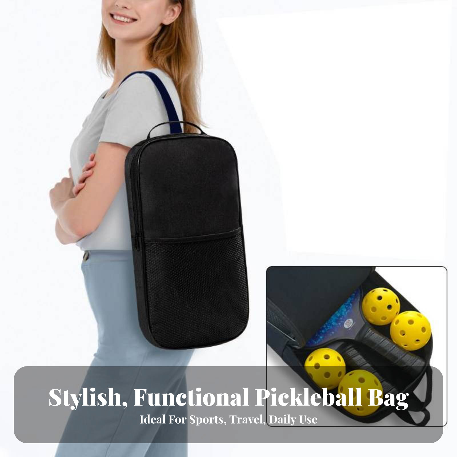Pickleball Paddle Bag Large Ca - Outdoor Sports Accessories ulasan dan harga