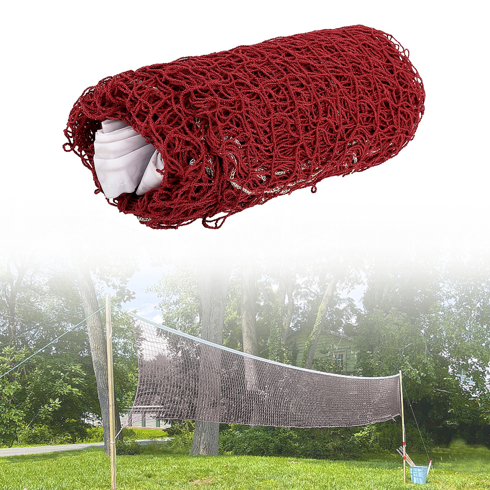 Sports Badminton Net 2 Colors  - Outdoor Sports Net ulasan dan harga