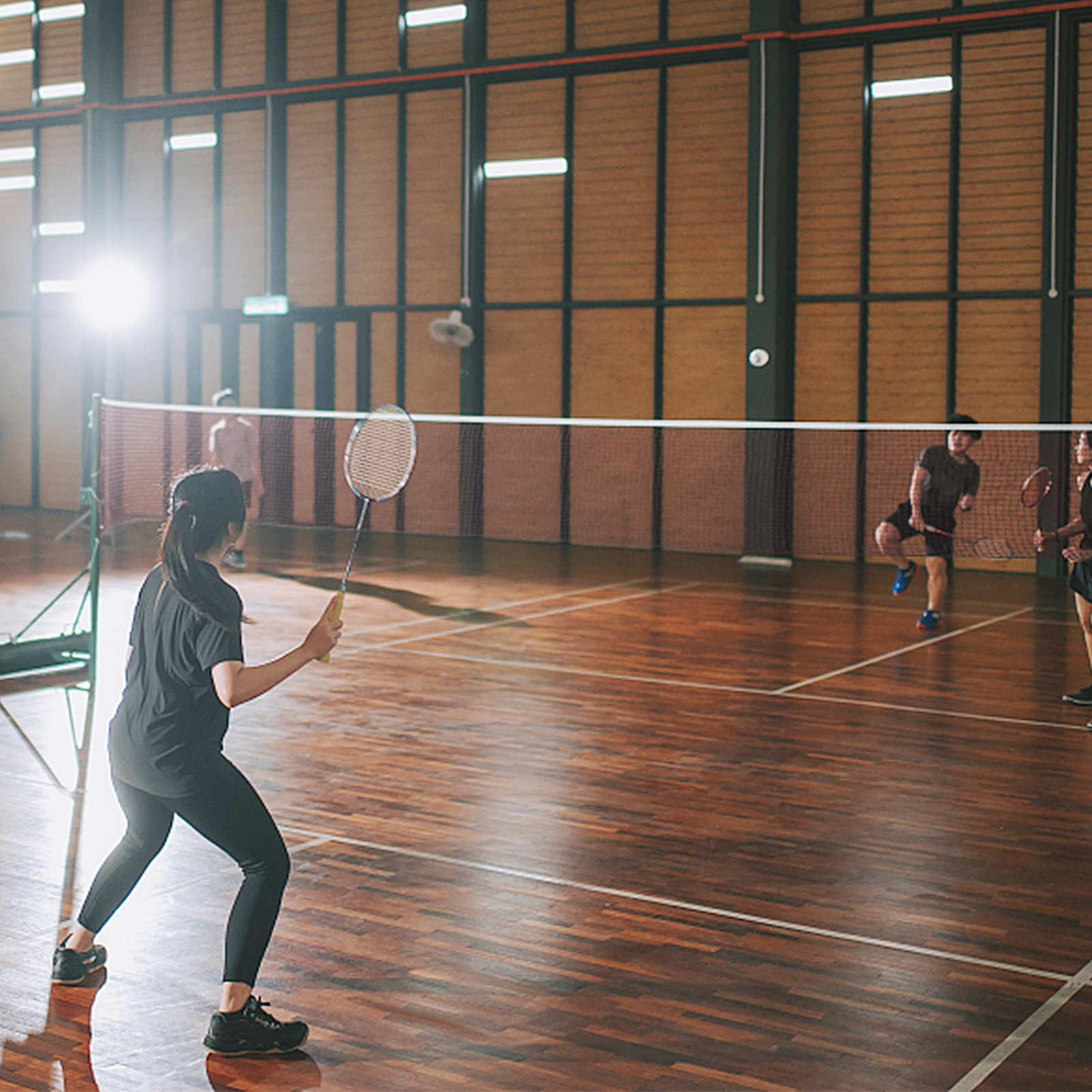Sports Badminton Net 2 Colors  - Outdoor Sports Net ulasan dan harga