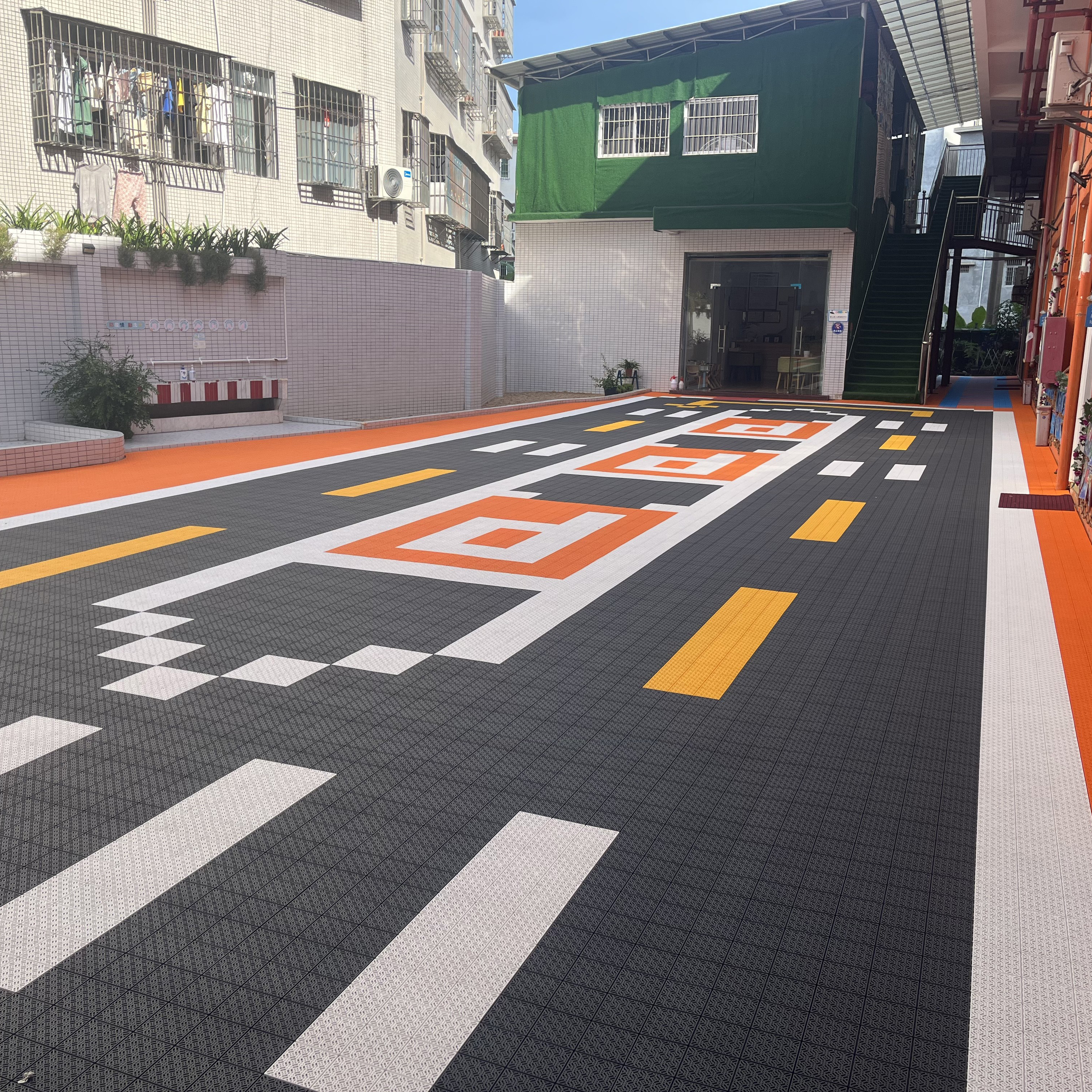 PP Plastic Custom Logo Outdoor - Outdoor Sport Court Tiles ulasan dan harga