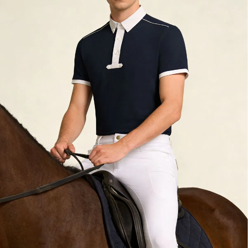 Summer Men's Equestrain Polo S - Polo Shirt Equestrian ulasan dan harga