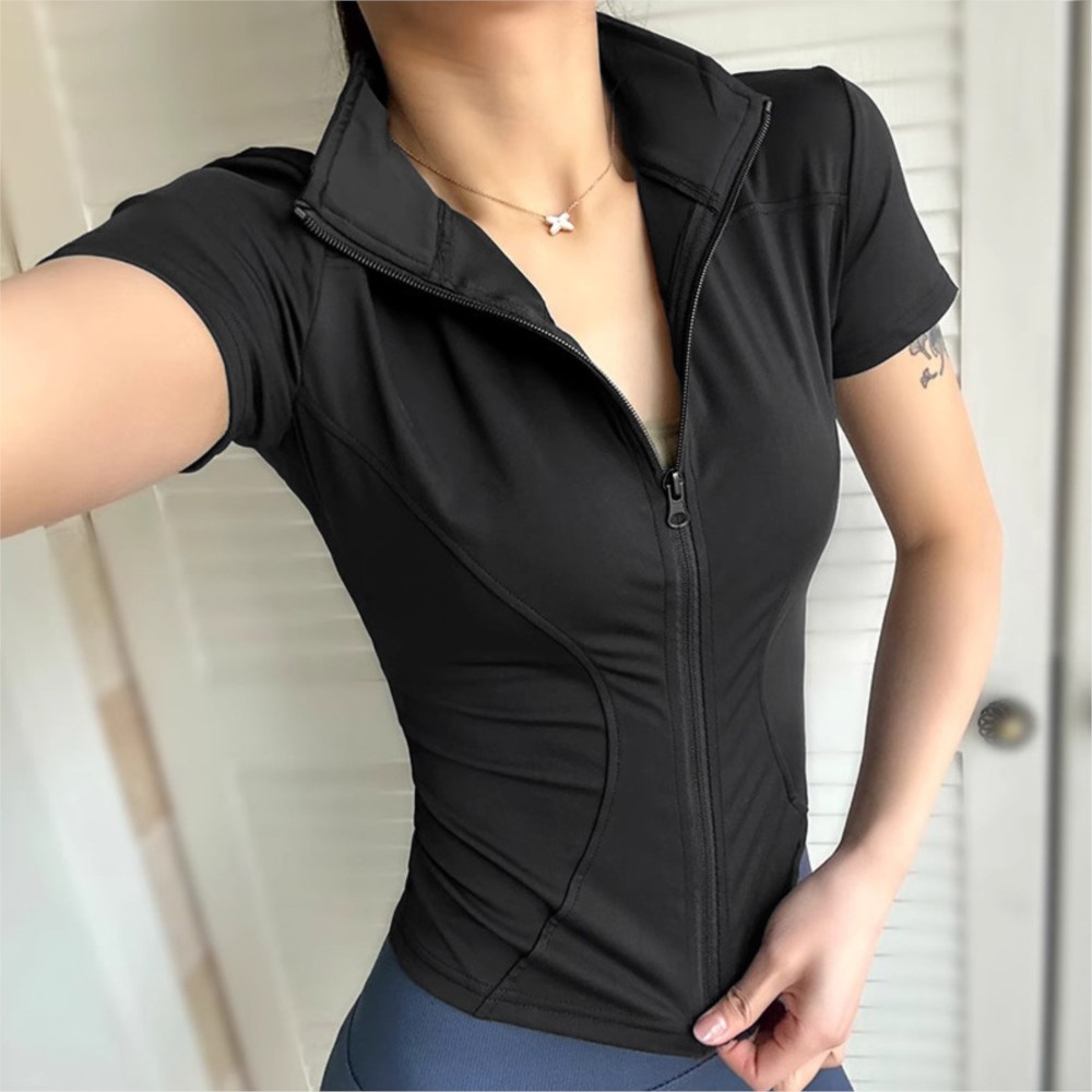 Yoga Wear Women's Short-sleeve - Outdoor Sport Jacket ulasan dan harga