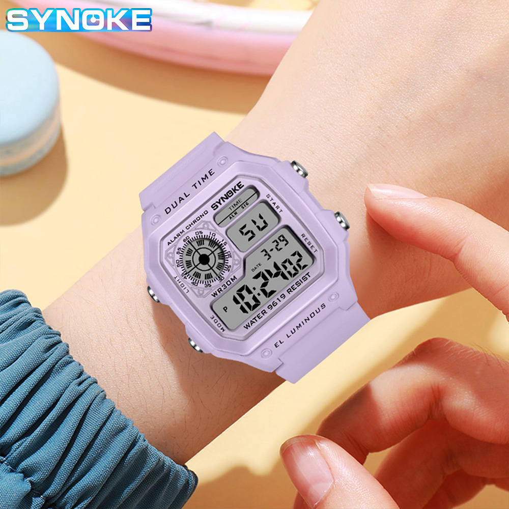 SYNOKE Digital Watches Lady Sp - Outdoor Sport Lights ulasan dan harga