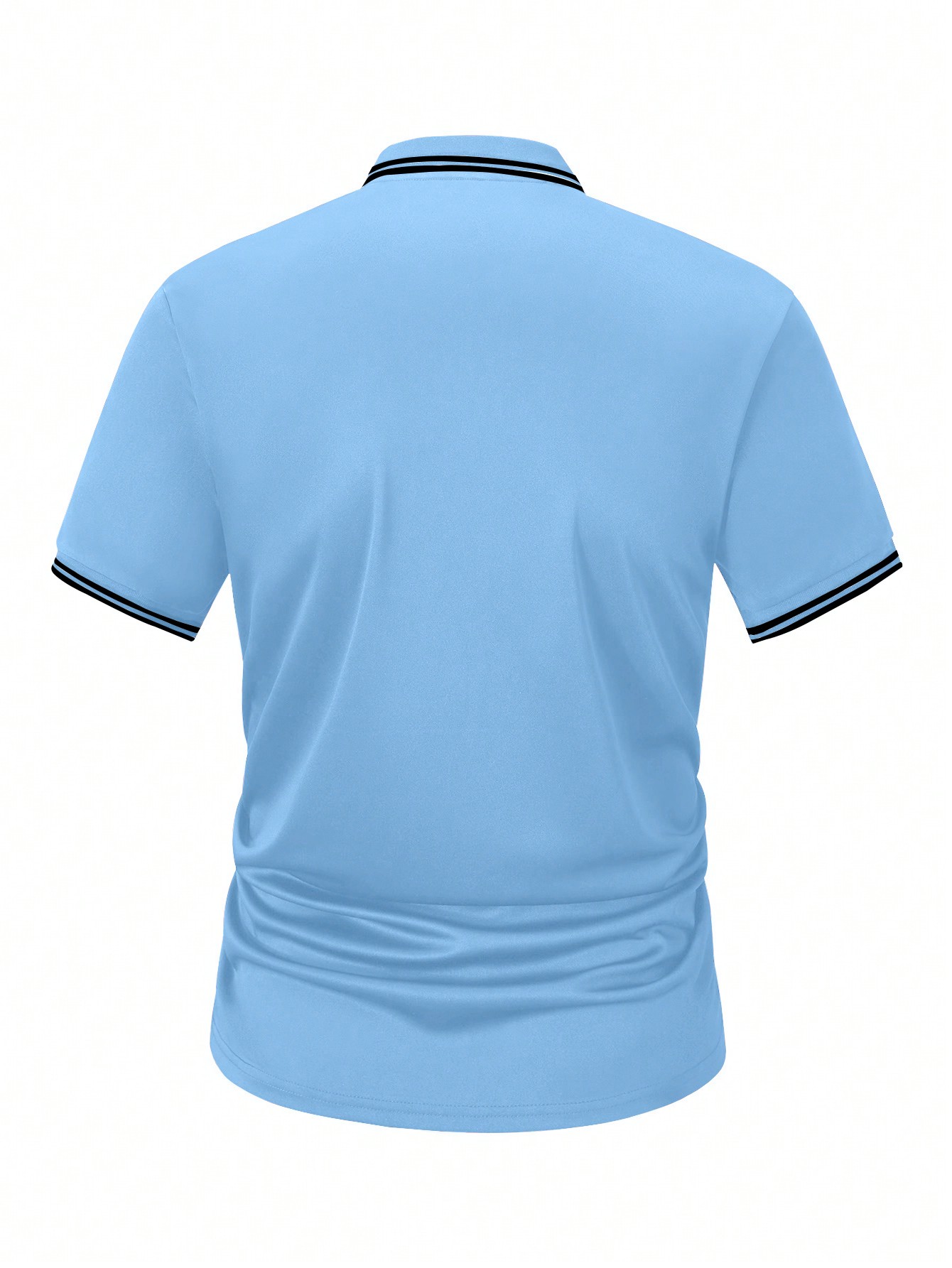 Men's Light Blue Short Sleeve  - Polo Shirt Equestrian ulasan dan harga