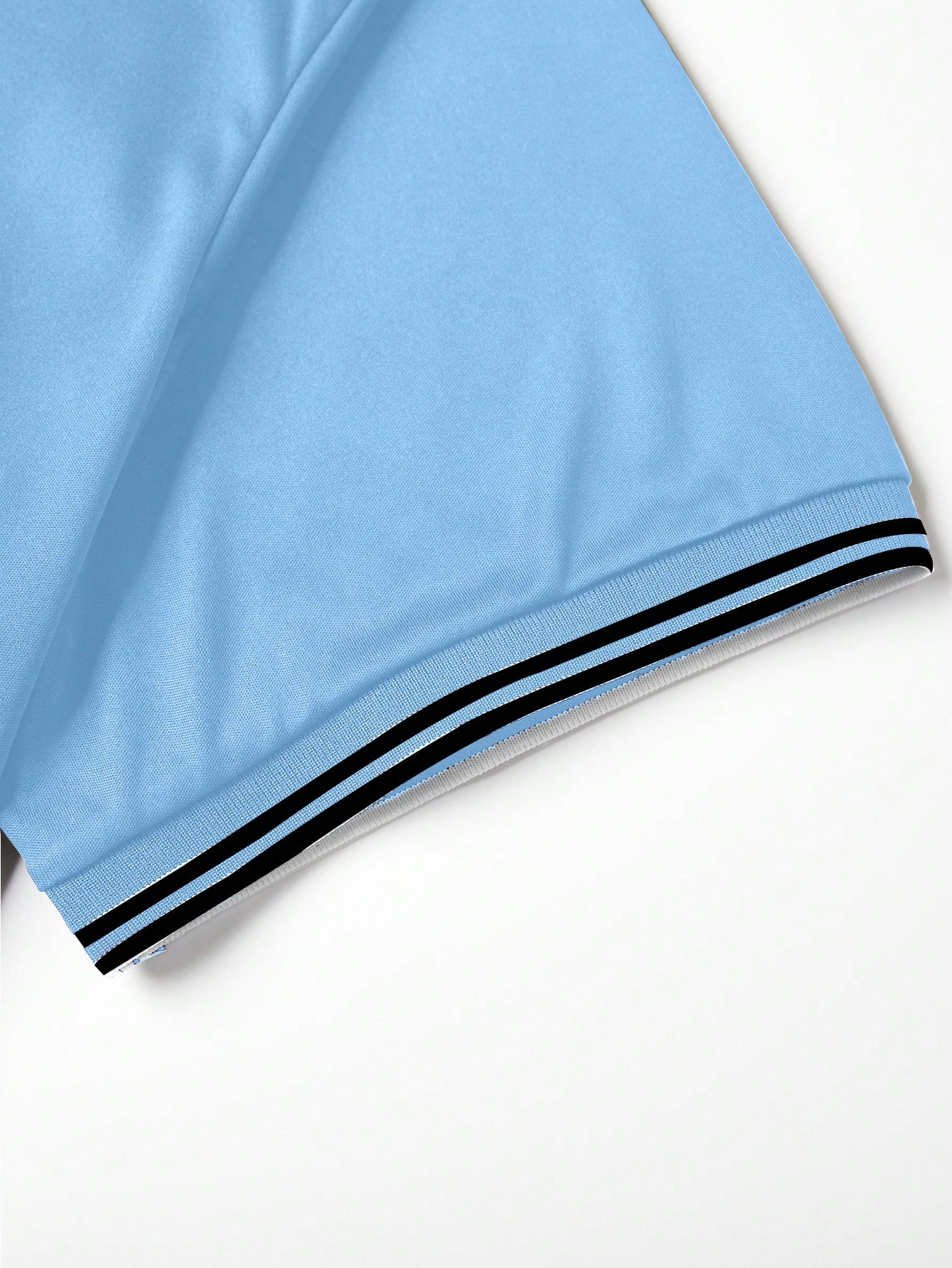Men's Light Blue Short Sleeve  - Polo Shirt Equestrian ulasan dan harga