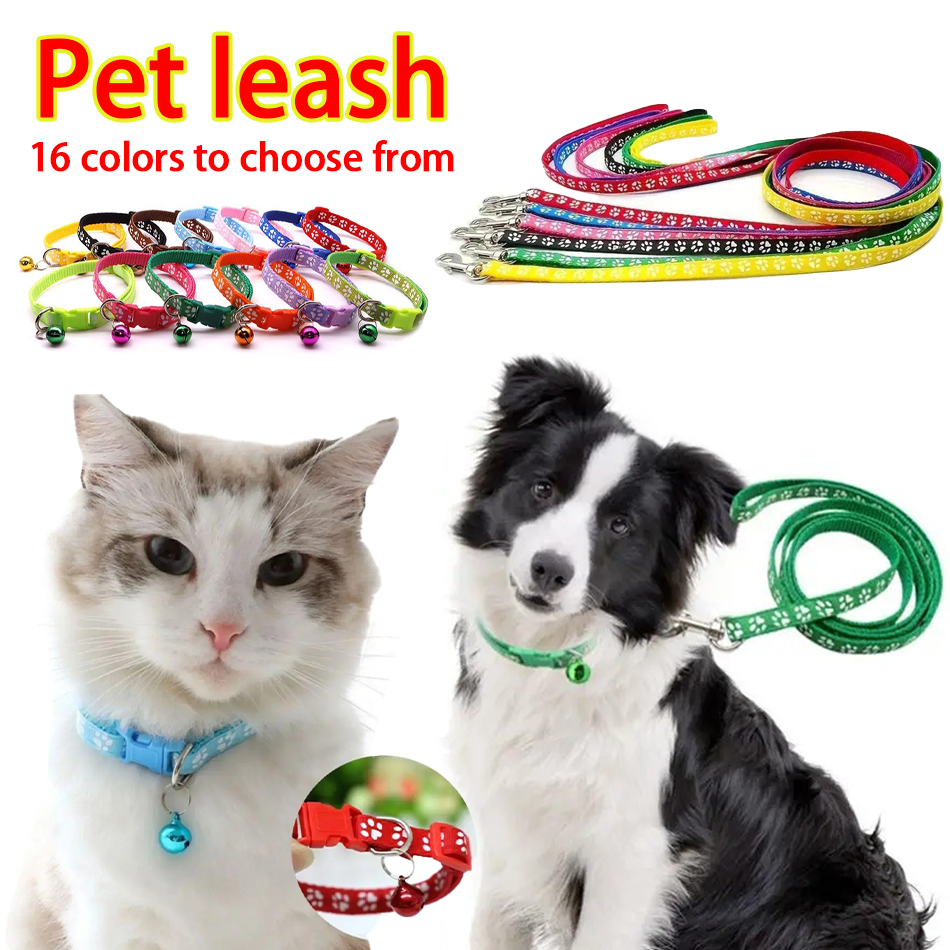 Dog Paw Print Pet Traction Rop - Headcollar Rope Set ulasan dan harga