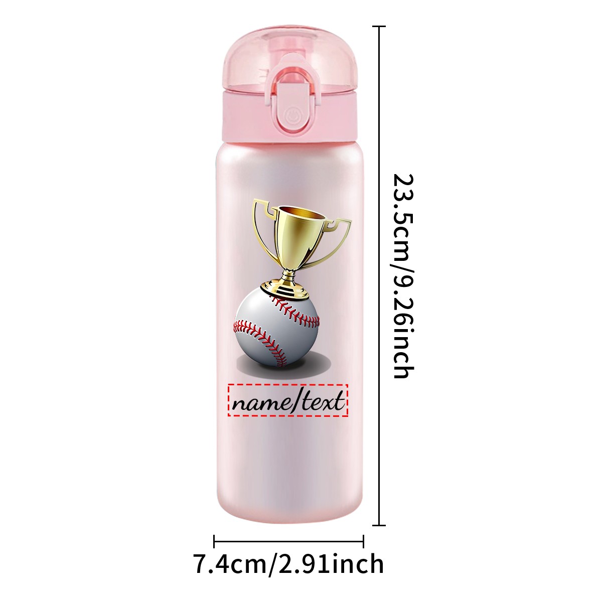 1pc custom photo name 780ml/26 - Outdoor Sport Name ulasan dan harga