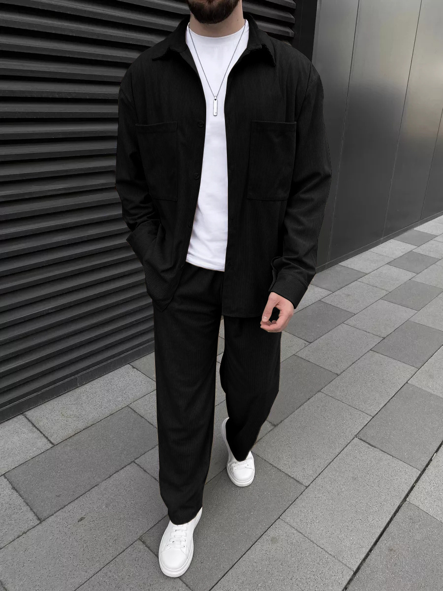 Men's corduroy two-piece outfi - Outdoor Sportswear ulasan dan harga