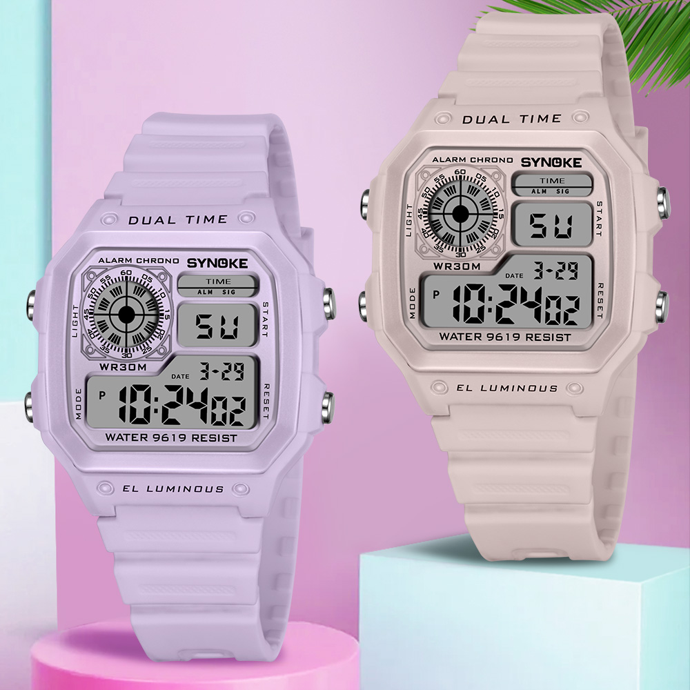 SYNOKE Digital Watches Lady Sp - Outdoor Sport Lights ulasan dan harga