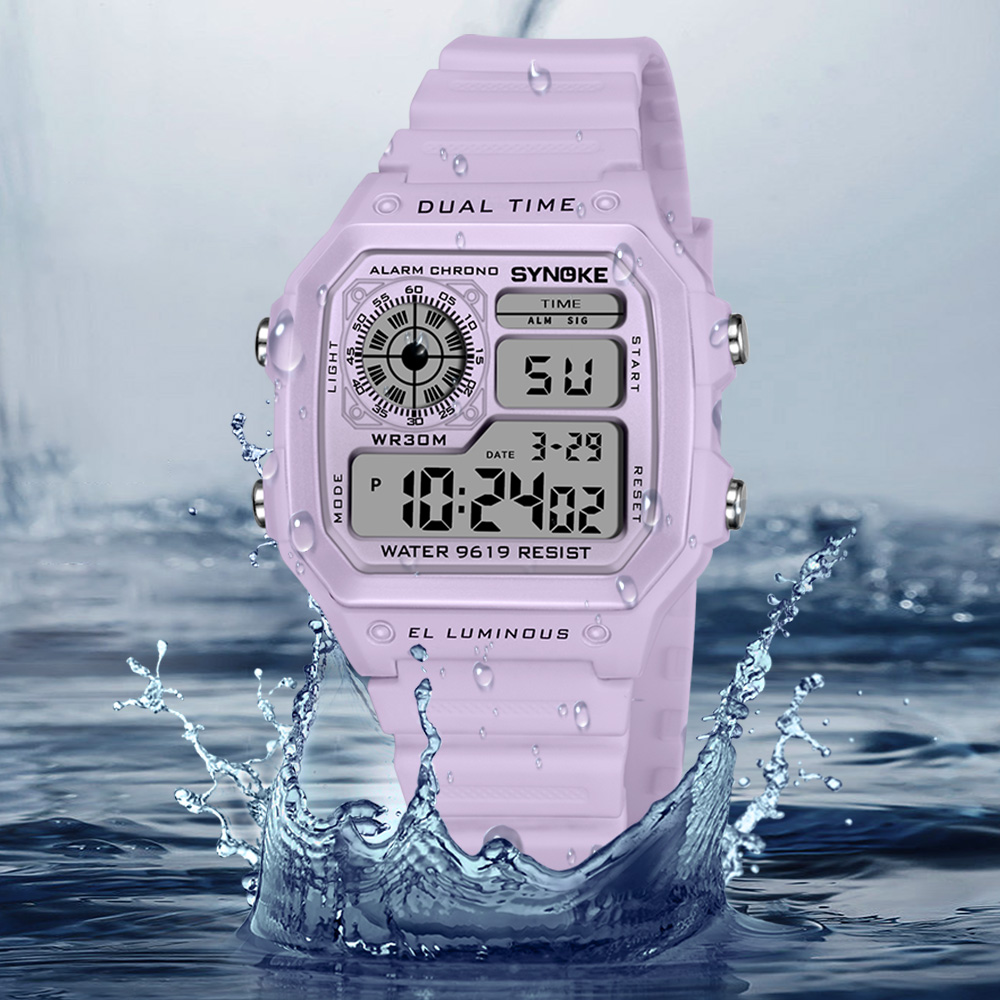 SYNOKE Digital Watches Lady Sp - Outdoor Sport Lights ulasan dan harga