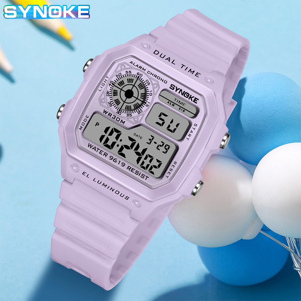 SYNOKE Digital Watches Lady Sp - Outdoor Sport Lights ulasan dan harga