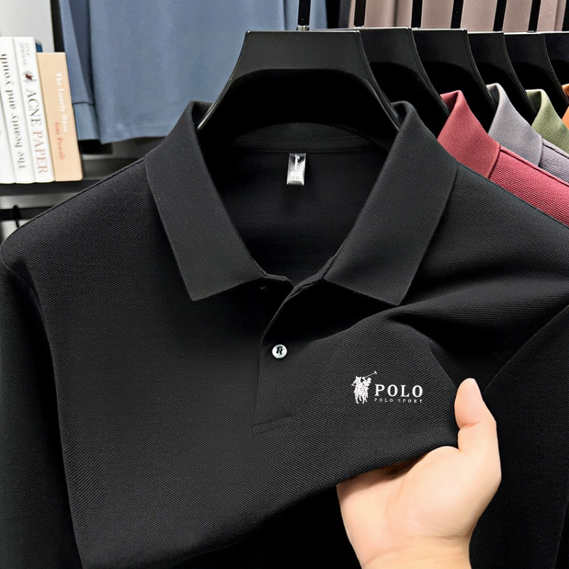 Men's brand polo shirt long sl - Polo Shirt Equestrian ulasan dan harga