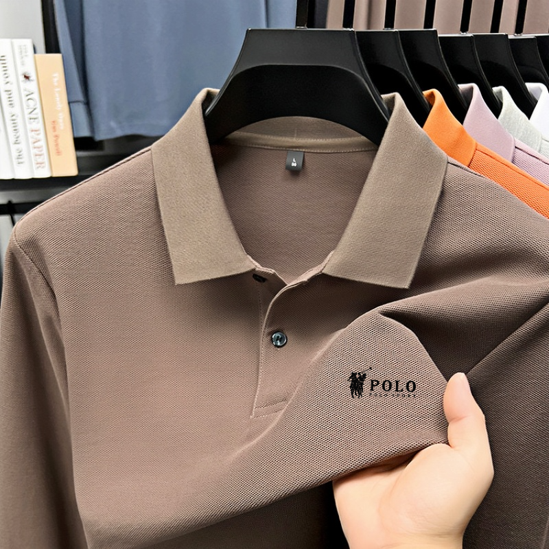 Men's brand polo shirt long sl - Polo Shirt Equestrian ulasan dan harga