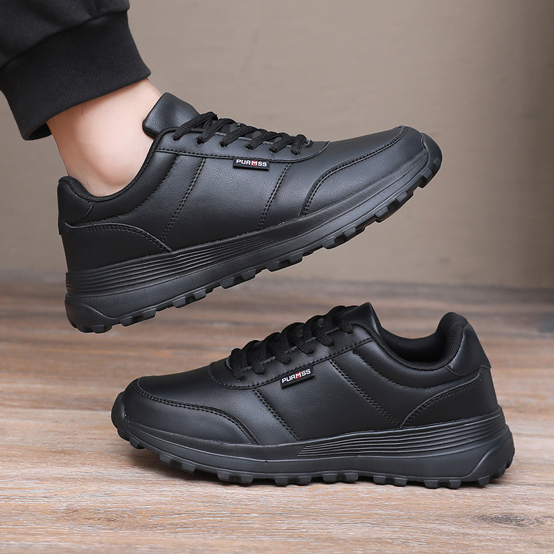 New Autumn Leather Men Casual  - Outdoor Sport Flooring ulasan dan harga
