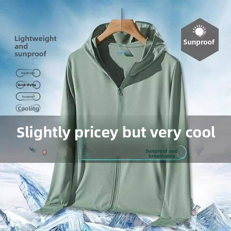 Ice Silk Mesh UV Protection Cl - Outdoor Sport Jacket ulasan dan harga